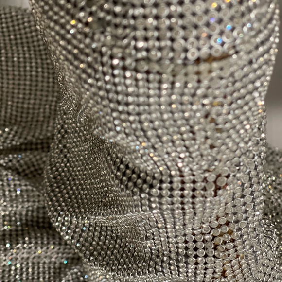 Crystal rhinestones are embellished slouch boots New with defeats - Picture 5 of 10